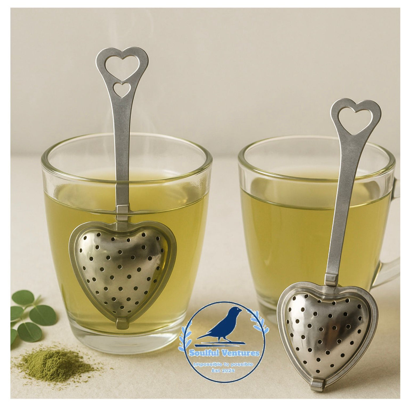 Heart-Shaped Stainless Steel Tea Infuser
